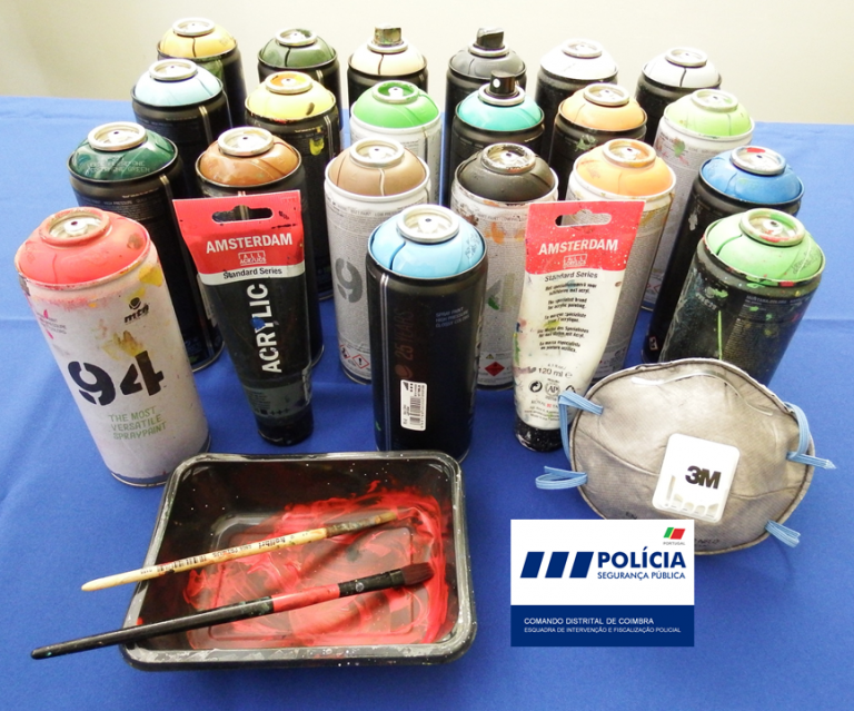 Rádio Regional do Centro: ‘Grafiter’ identificado ao ser apanhado em flagrante pela PSP