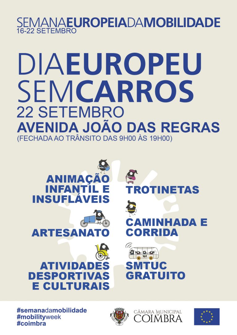 Rádio Regional do Centro: Coimbra comemora “Dia Europeu Sem Carros” com atividades na Av. João das Regras