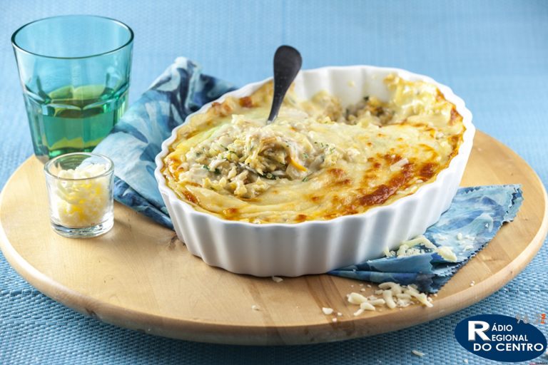 Rádio Regional do Centro: Gratinado de peixe com molho bechamel e queijo fundido