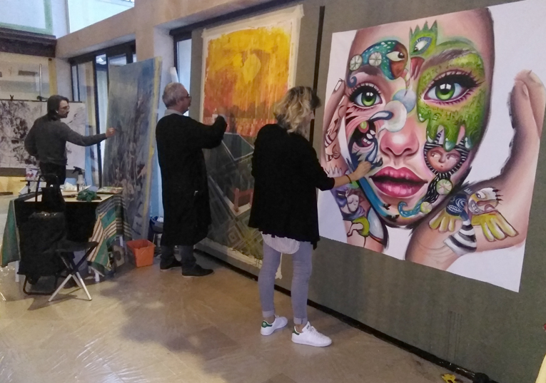 Rádio Regional do Centro: Condeixa: Pintores e escultor juntos em residência artística num hotel Rádio Regional do Centro: Condeixa: Pintores e escultor juntos em residência artística num hotel