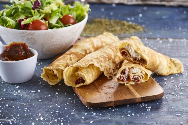 Rádio Regional do Centro: Crepes recheados de requeijão e tomate seco