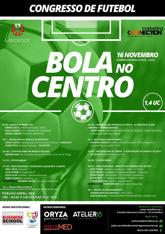 Rádio Regional do Centro: Programa da Manhã: “Bola no Centro” no ISCAC este sábado