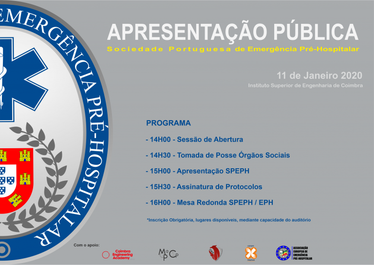Rádio Regional do Centro: Apresentação da Sociedade Portuguesa de Emergência Hospitalar realiza-se sábado