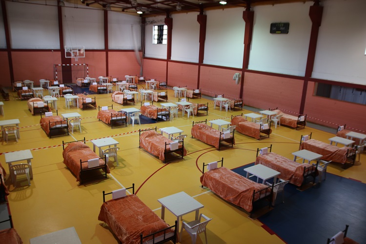 Rádio Regional do Centro: Arganil instala hospital de campanha em pavilhão da Escola EB 2,3