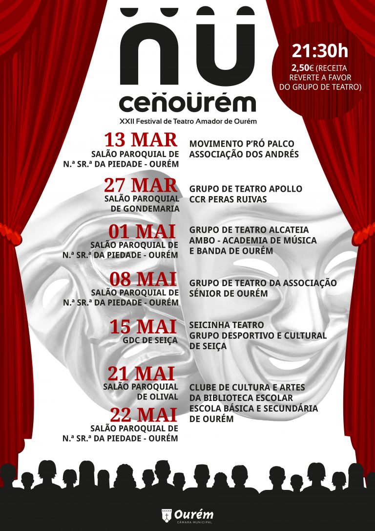 Rádio Regional do Centro: Festival de Teatro Amador CENOURÉM realiza-se entre Março e Maio em Ourém