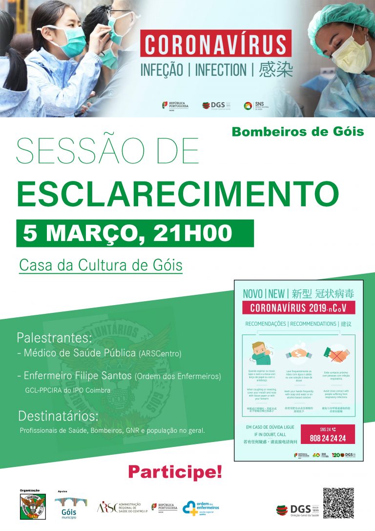 Rádio Regional do Centro: Góis: Sessão de Esclarecimento sobre o Coronavírus dia 5 de Março