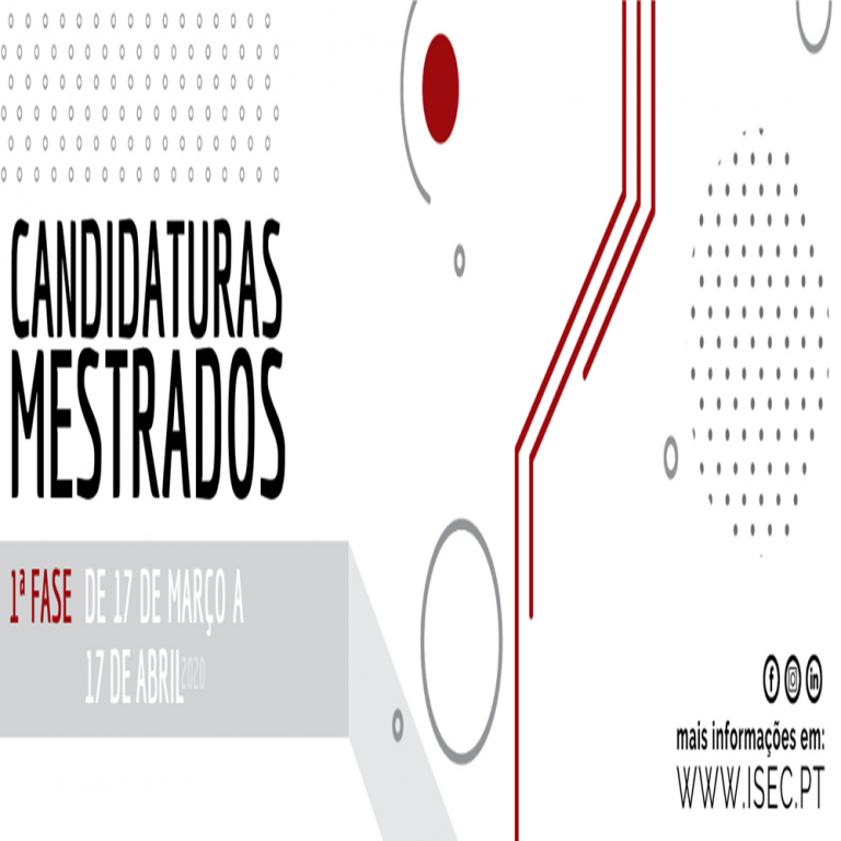 Rádio Regional do Centro: ISEC/COIMBRA ENGINEERING ACADEMY – aberta 1ª Fase de Candidaturas aos Mestrados