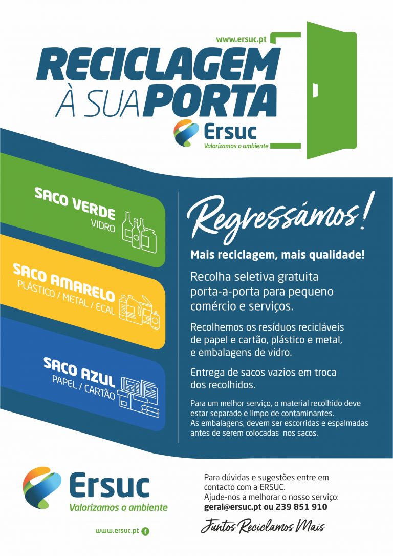 Rádio Regional do Centro: ERSUC inicia de forma faseada Recolha Selectiva Porta-a-Porta