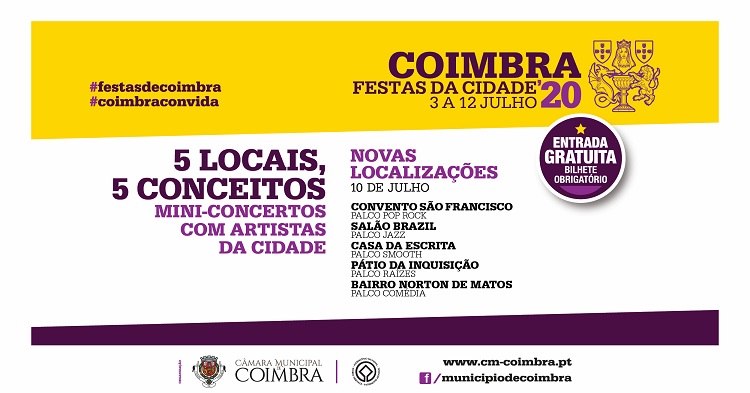 Rádio Regional do Centro: Mini-concertos das Festas da Cidade de Coimbra com novas localizações