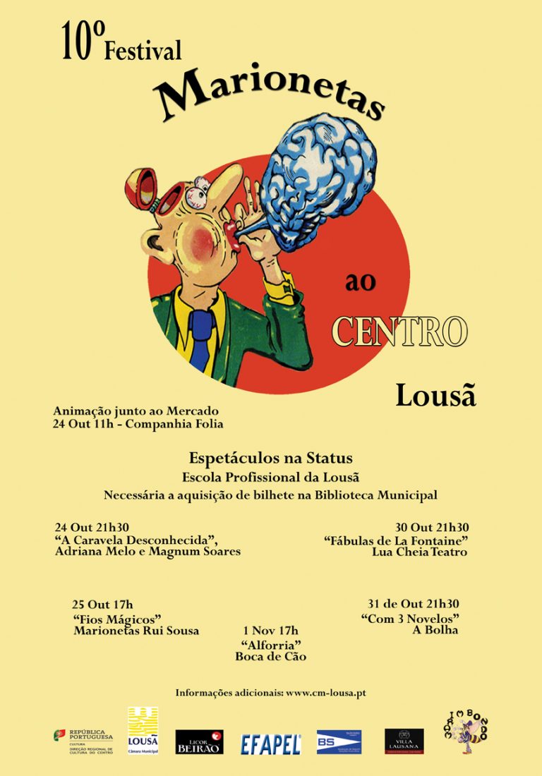 Rádio Regional do Centro: A Lousã recebe, este sábado, o 10º Festival Marionetas ao Centro