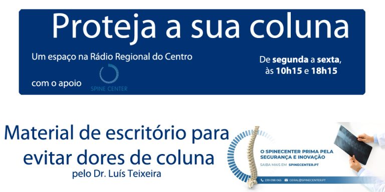 Rádio Regional do Centro: Proteja a sua coluna com o apoio Spine Center
