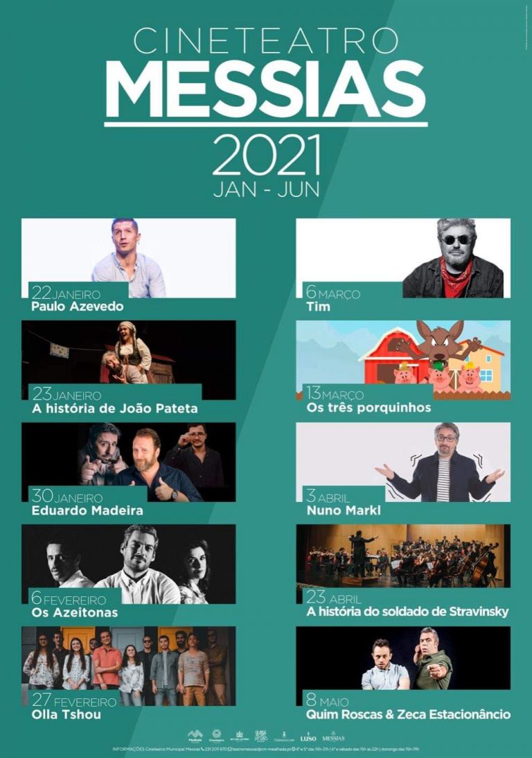 Rádio Regional do Centro: Cineteatro Messias apresenta cartaz de luxo na programação do primeiro semestre