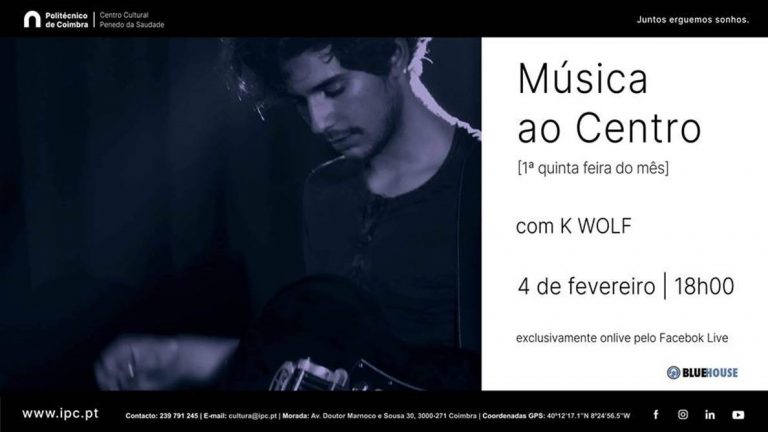 Rádio Regional do Centro: “Música ao Centro” com K Wolf no Centro Cultural do Politécnico de Coimbra