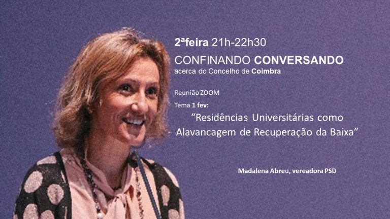 Rádio Regional do Centro: Confinando conversando acerca do concelho de Coimbra realiza-se hoje