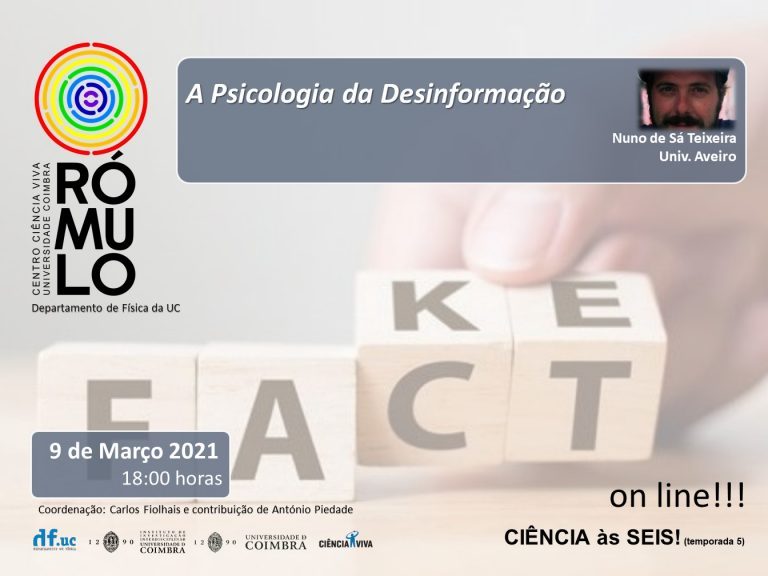 Rádio Regional do Centro: Centro Ciência Viva da UC organiza palestra sobre a desinformação