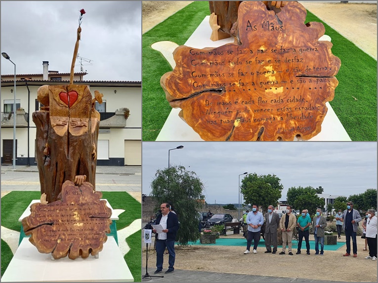 Rádio Regional do Centro: Figueira da Foz: Escultura “As Mãos” inaugurada na freguesia de Maiorca