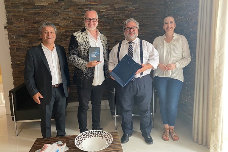 Rádio Regional do Centro: Filho do geneticista António Lima-de-Faria visitou Cantanhede