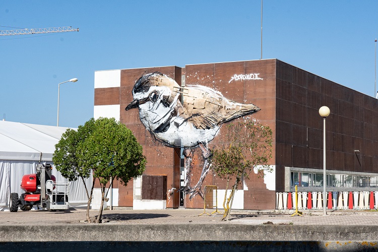 Rádio Regional do Centro: Praia de Mira ganha obra de arte urbana de Bordalo II inspirada no borrelho