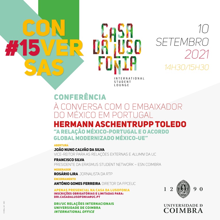Rádio Regional do Centro: UC acolhe “Conversas na Casa da Lusofonia” com o Embaixador do México em Portugal