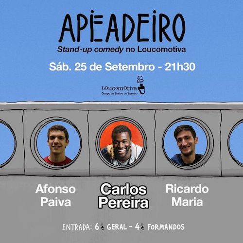 Rádio Regional do Centro: Teatro Loucomotiva em Taveiro recebe espectáculo Stand-up Comedy