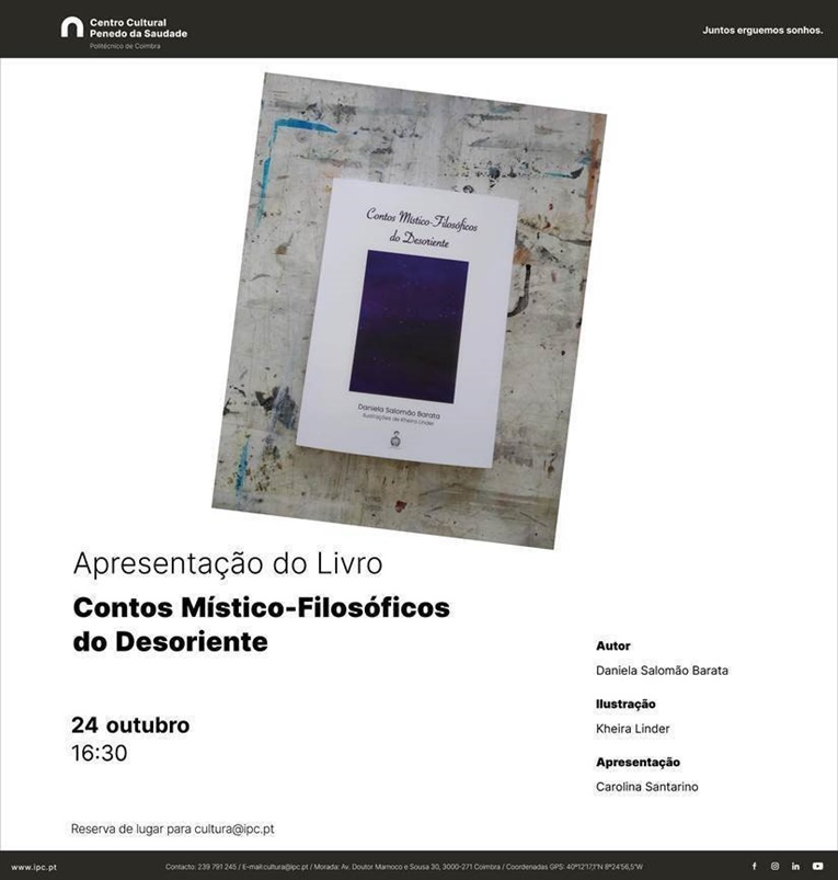 Rádio Regional do Centro: Apresentação do livro “Contos Místico-Filosóficos do Desoriente” no Centro Cultural do IPC