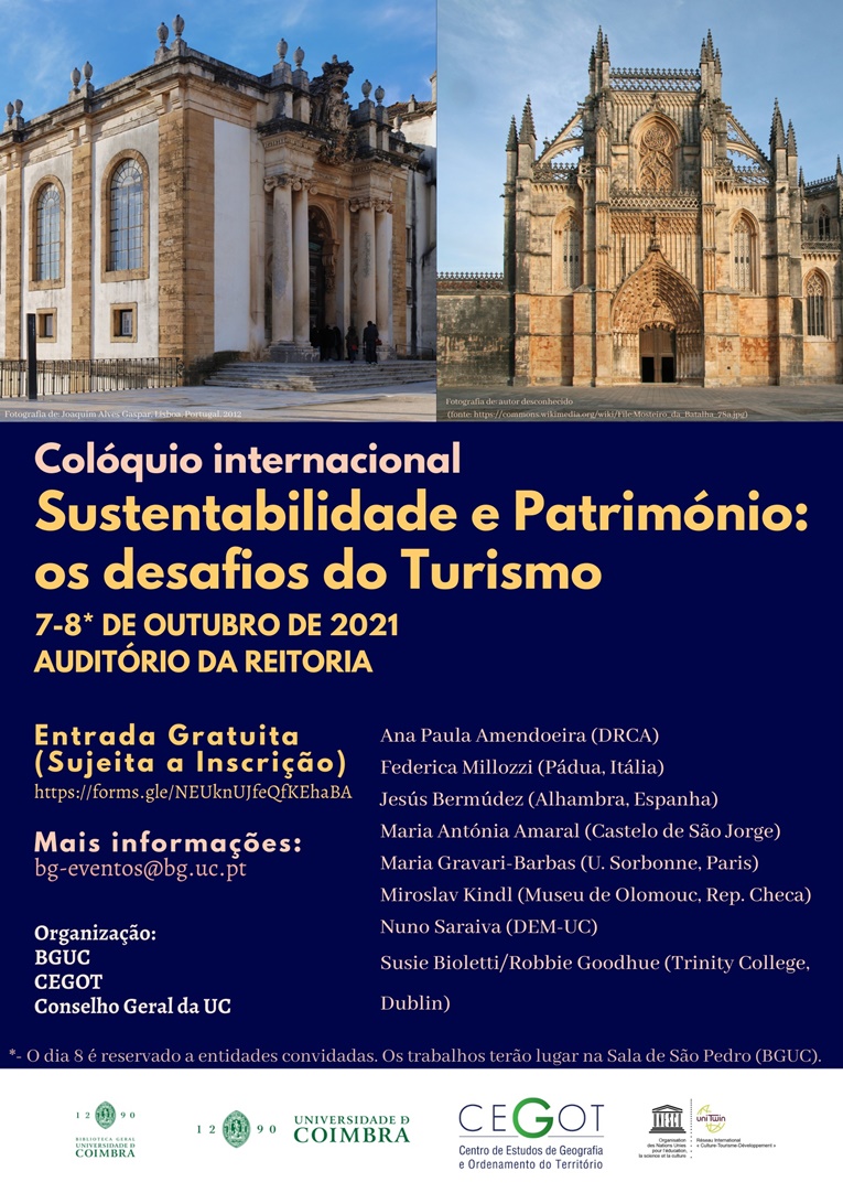 Rádio Regional do Centro: UC promove colóquio internacional “Sustentabilidade e Património: os desafios do Turismo”