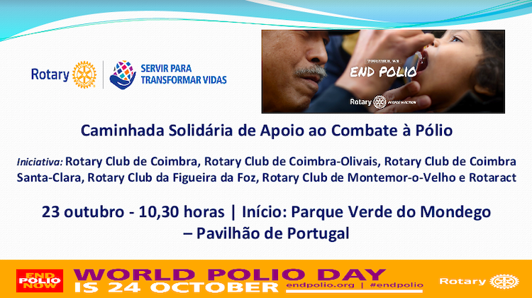 Rádio Regional do Centro: Rotários de Coimbra unem-se para apoiar o combate à Pólio