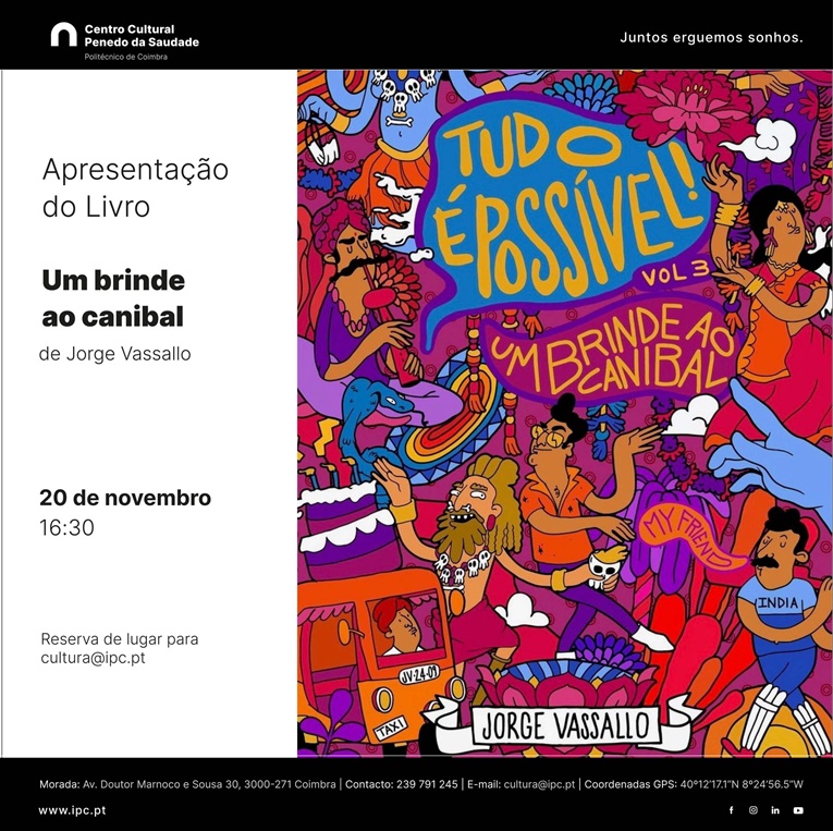 Rádio Regional do Centro: Apresentação do livro «Um brinde ao canibal» de Jorge Vassallo no Centro Cultural do IPC