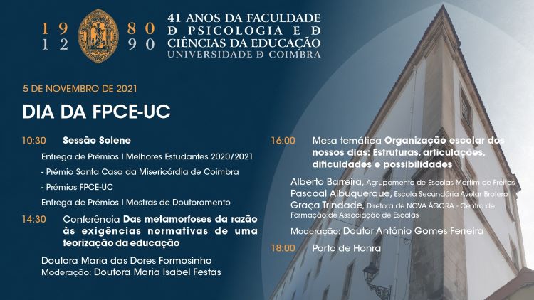 Rádio Regional do Centro: Faculdade de Psicologia e Ciências da Educação da UC celebra o 41.º aniversário