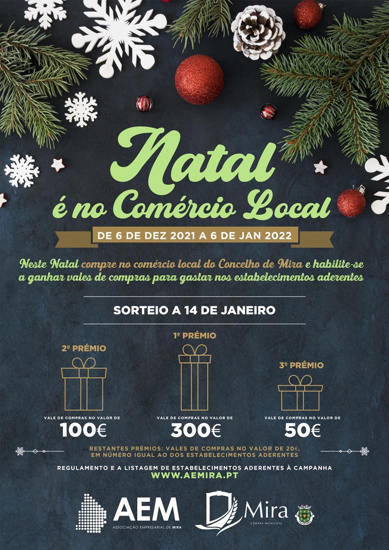 Rádio Regional do Centro: Mira lança campanha “Natal, é no Comércio Local!”
