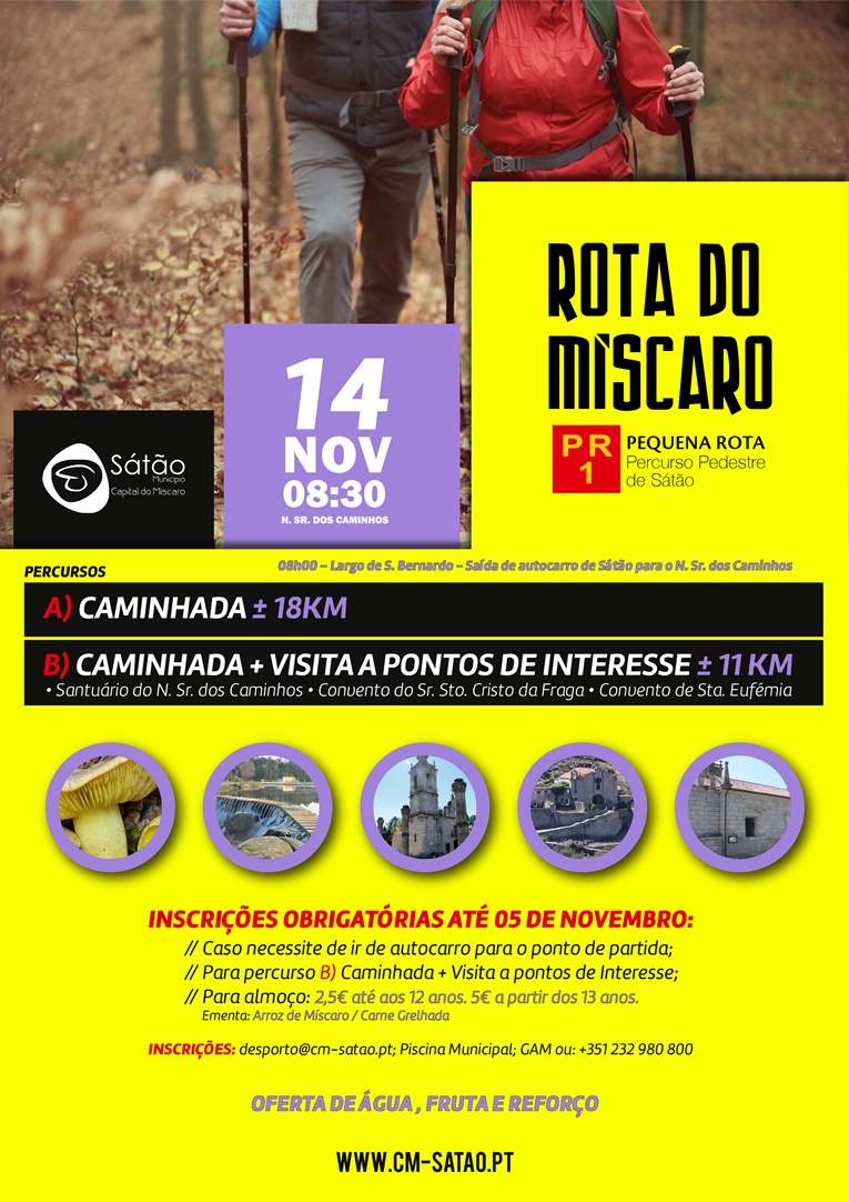 Rádio Regional do Centro: “Rota do Míscaro” em Sátão no dia 14 de Novembro