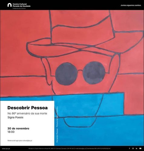 Rádio Regional do Centro: Centro Cultural do IPC promove “Descobrir Pessoa – No 86.º aniversário da sua morte”