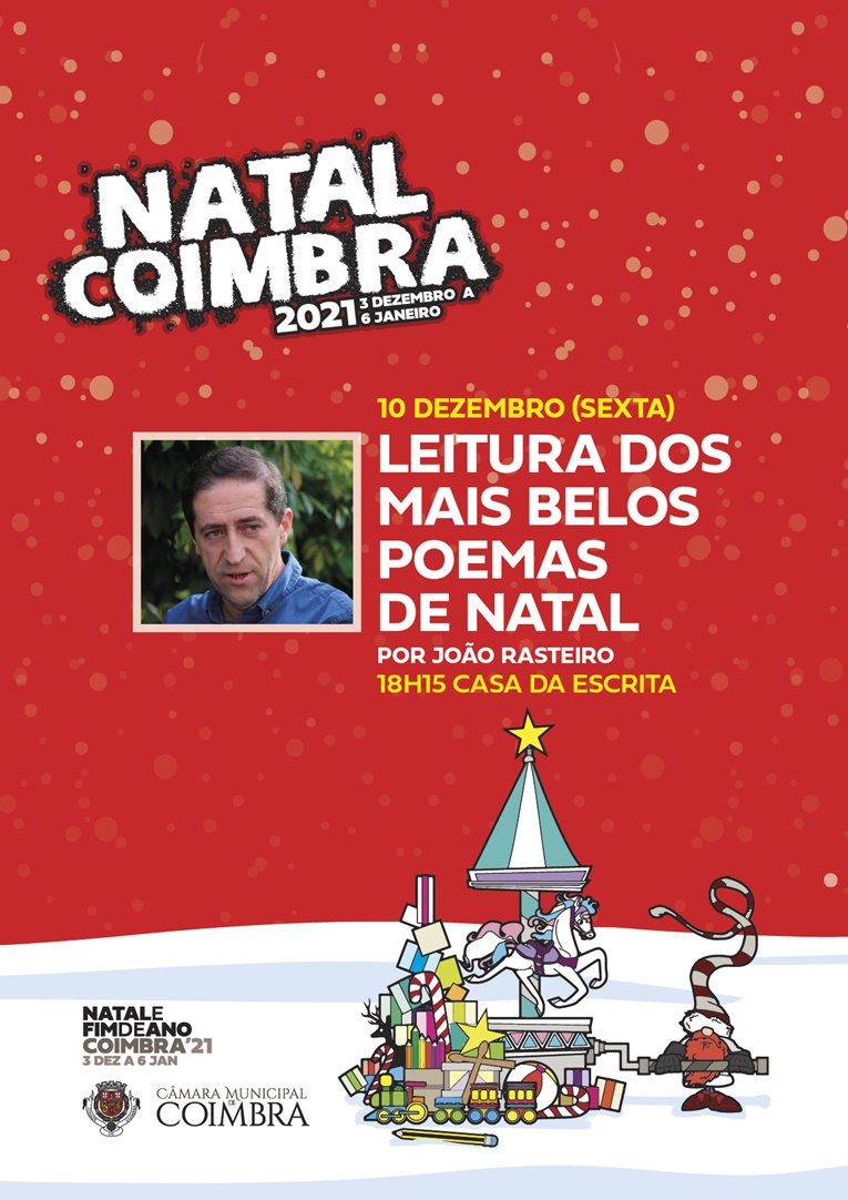 Rádio Regional do Centro: Casa da Escrita apresenta “Leituras dos mais belos poemas de Natal”, por João Rasteiro