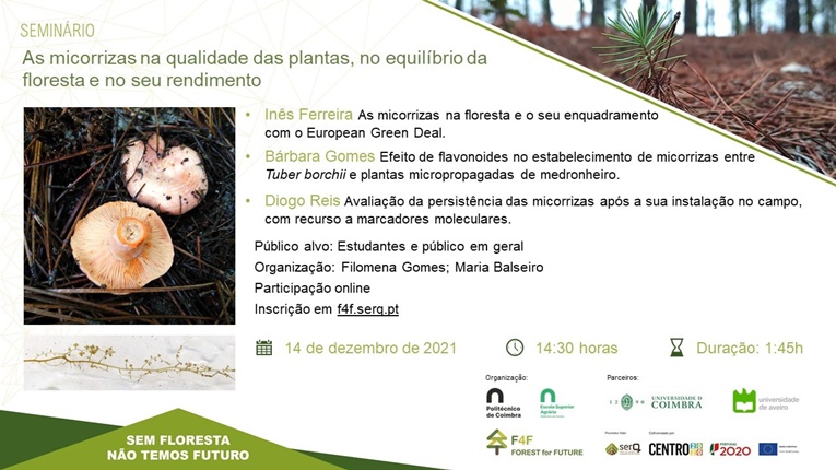 Rádio Regional do Centro: ESAC organiza seminário específico sobre as micorrizas