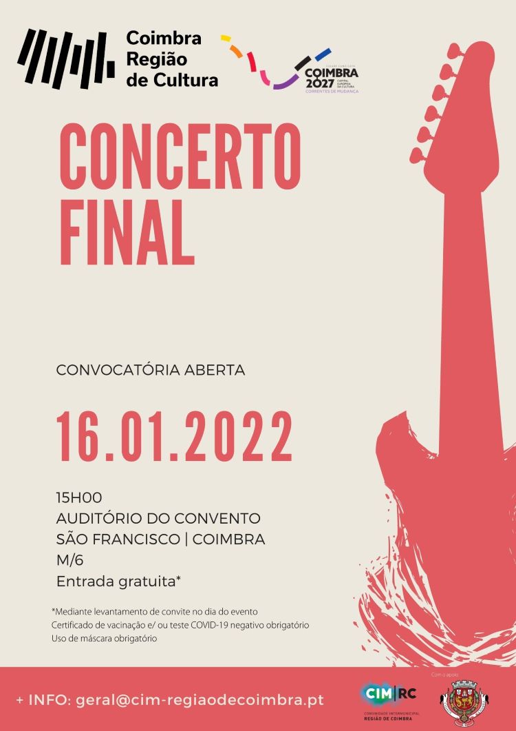 Rádio Regional do Centro: Concerto “Convocatória Aberta” reúne projectos musicais de 19 municípios