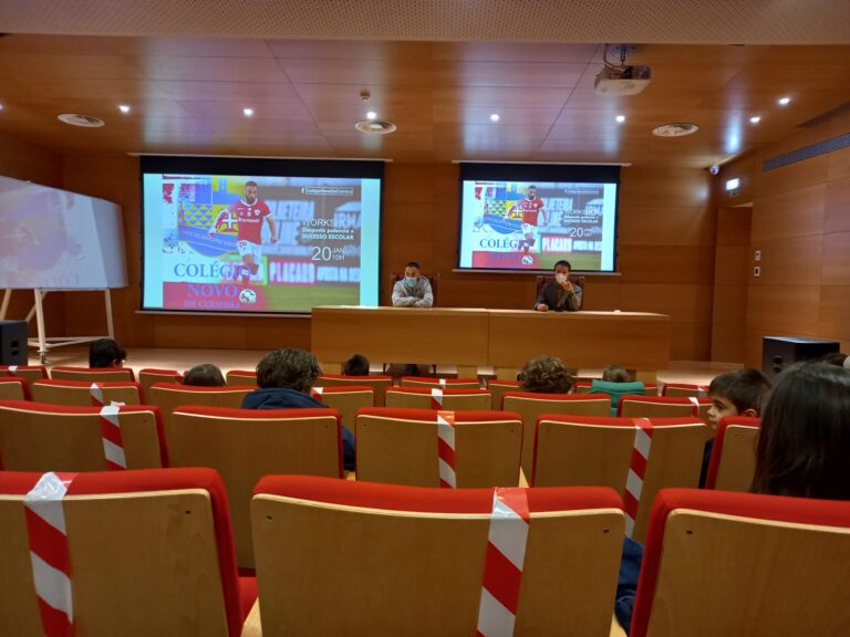 Rádio Regional do Centro: Jogador Costinha visitou o Colégio Novo de Coimbra