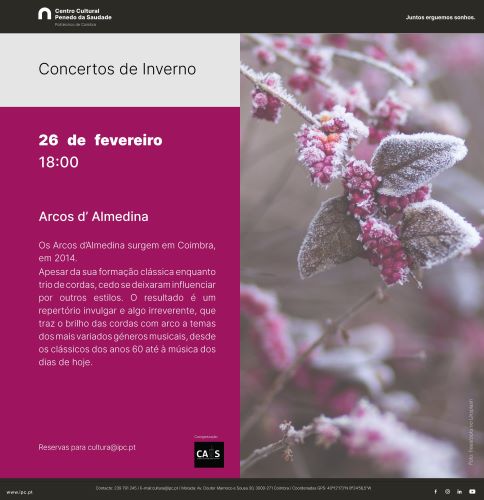 Rádio Regional do Centro: Concerto com Arcos d’Almedina no Centro Cultural do Politécnico de Coimbra