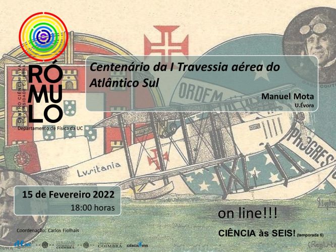 Rádio Regional do Centro: Rómulo com sessão sobre o “Centenário da I Travessia Aérea do Atlântico Norte”