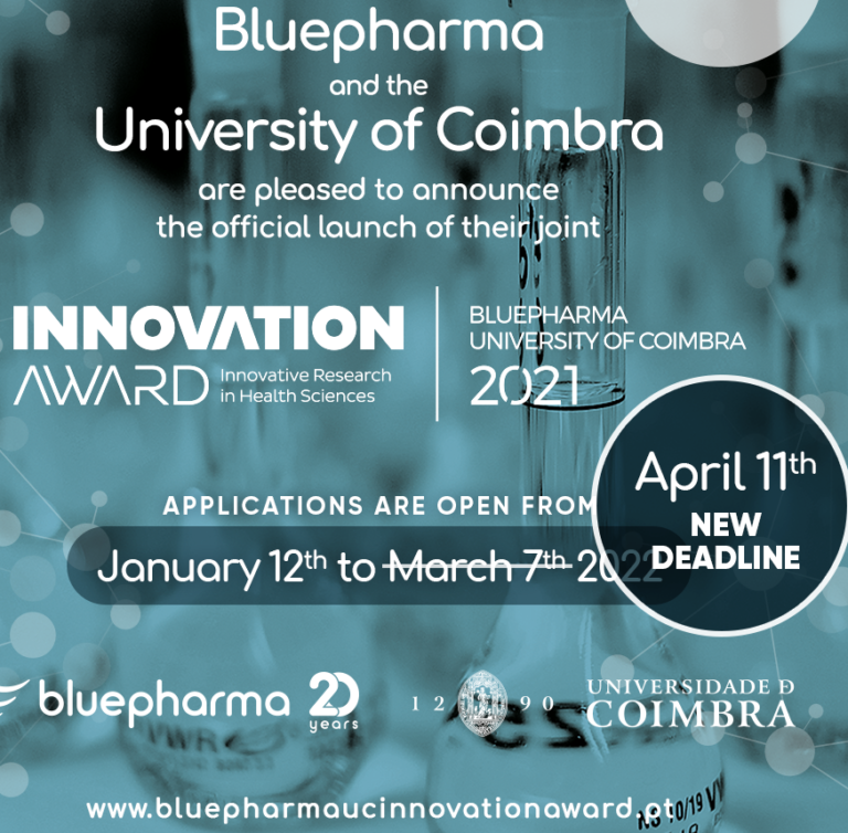 Rádio Regional do Centro: Prémio Bluepharma | Universidade de Coimbra tem novo prazo de candidaturas