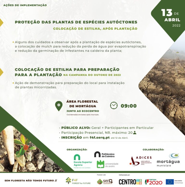 Rádio Regional do Centro: ESAC e UA promovem acções de protecção de espécies autóctones e de beneficiação do solo