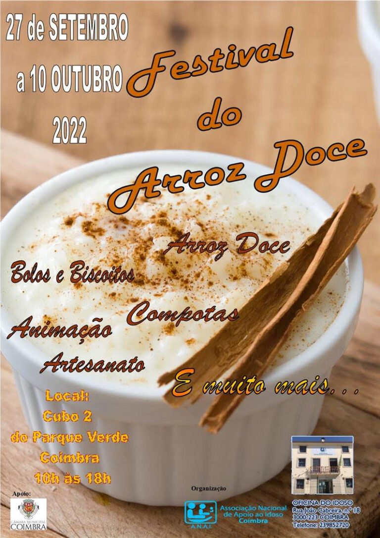 Rádio Regional do Centro: Festival do Arroz Doce da ANAI com nova data