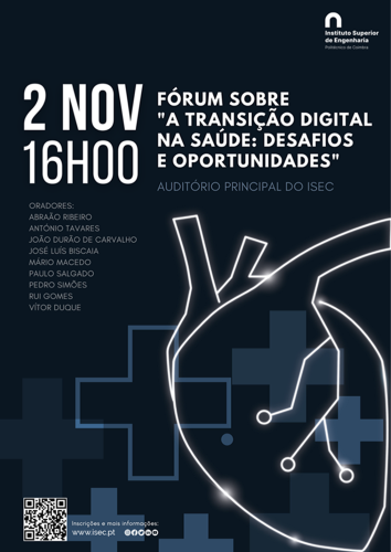 Rádio Regional do Centro: ISEC promove fórum sobre Desafios e Oportunidades na Transição Digital na Saúde