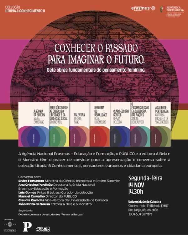 Rádio Regional do Centro: UC acolhe sessão de apresentação da colecção literária “Utopia & Conhecimento”