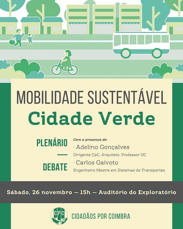 Rádio Regional do Centro: Movimento “Cidadãos por Coimbra” debate “Mobilidade sustentável – Cidade Verde”