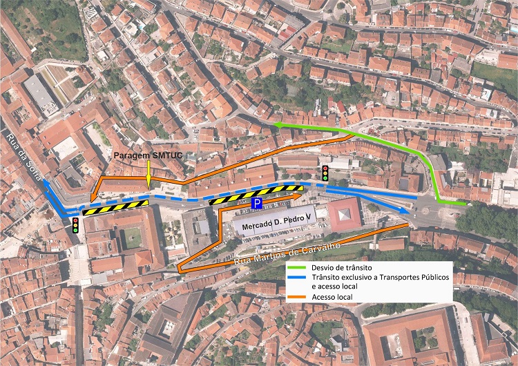 Rádio Regional do Centro: Obras do MetroBus em Coimbra avançam para junto ao Mercado