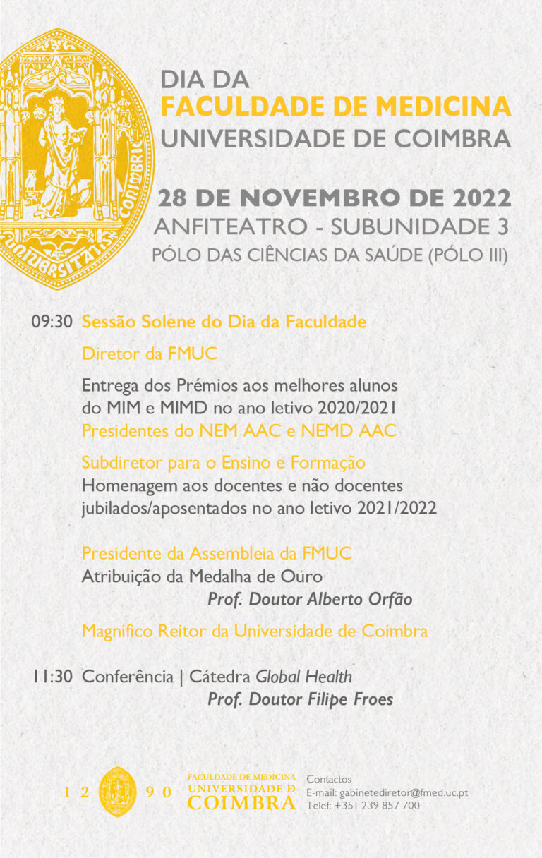 Rádio Regional do Centro: Dia da Faculdade de Medicina da UC celebra-se segunda-feira