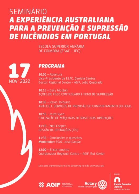 Rádio Regional do Centro: ESAC-IPC acolhe seminário sobre incêndios em Portugal