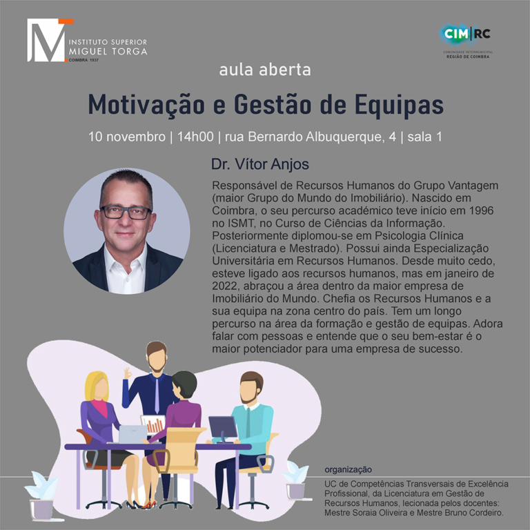 Rádio Regional do Centro: ISMT promove aula aberta de “Motivação e Gestão de Equipas”