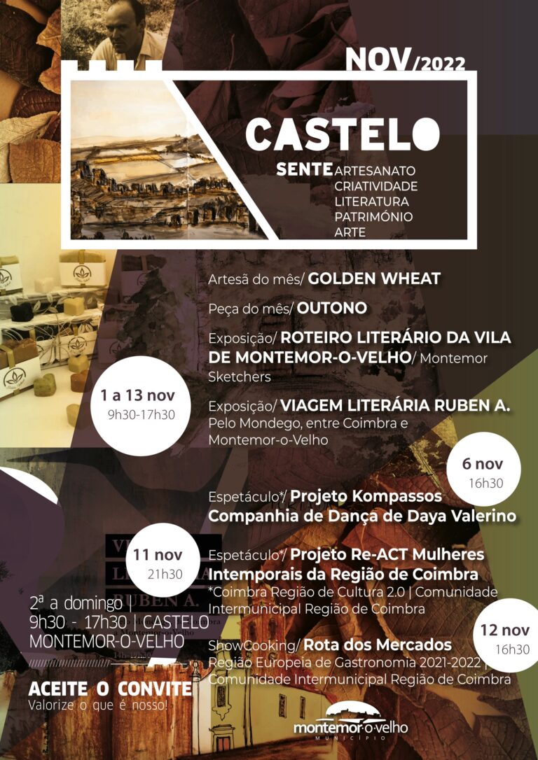 Rádio Regional do Centro: “Castelo Sente” em Montemor-o-Velho com ilustração, literatura, dança, teatro e gastronomia