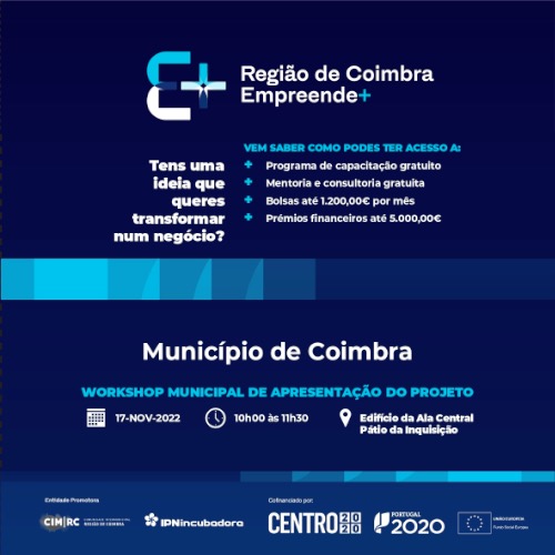 Rádio Regional do Centro: Cena Lusófona acolhe Workshop do Região de Coimbra Empreende +